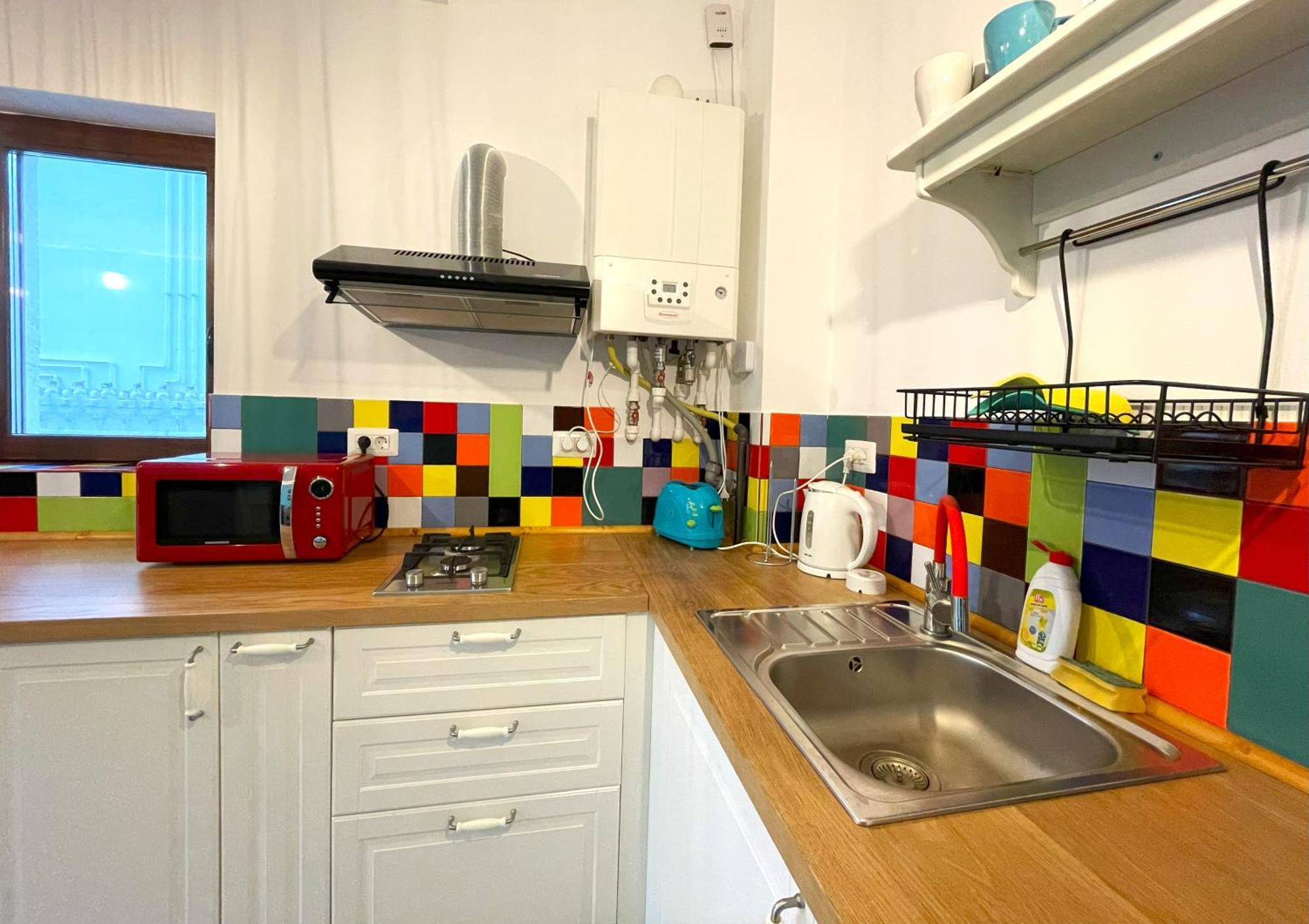 Cozy Riverfront Apartments With Garden And Mountain View 부스테니 외부 사진