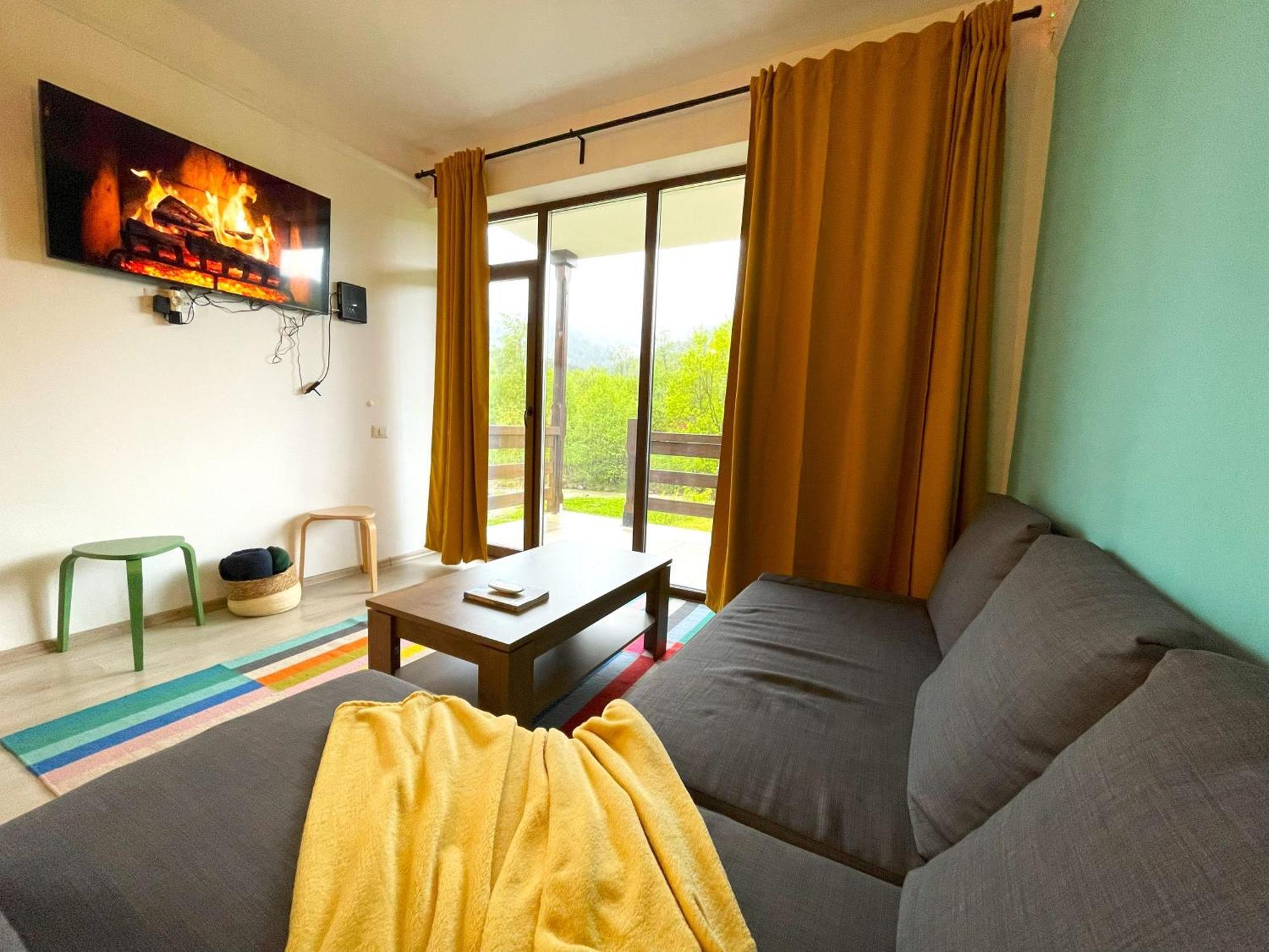 Cozy Riverfront Apartments With Garden And Mountain View 부스테니 외부 사진